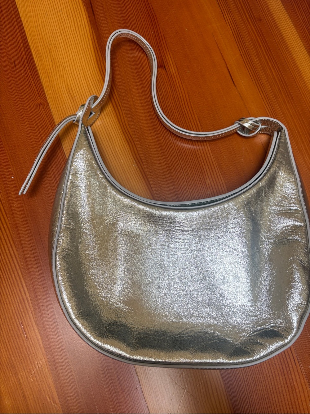 Reformation silver leather purse - Picture 2 of 4